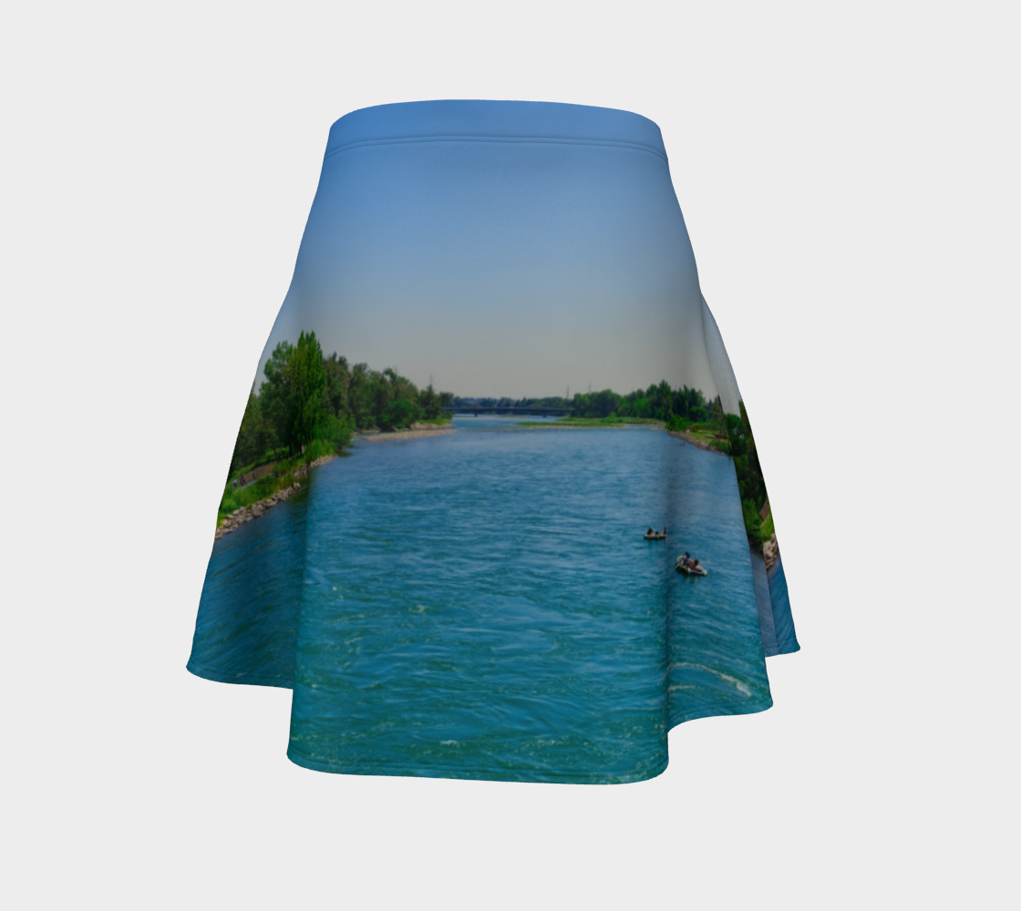 Women's Flare Skirt - Bow River George C. King Bridge