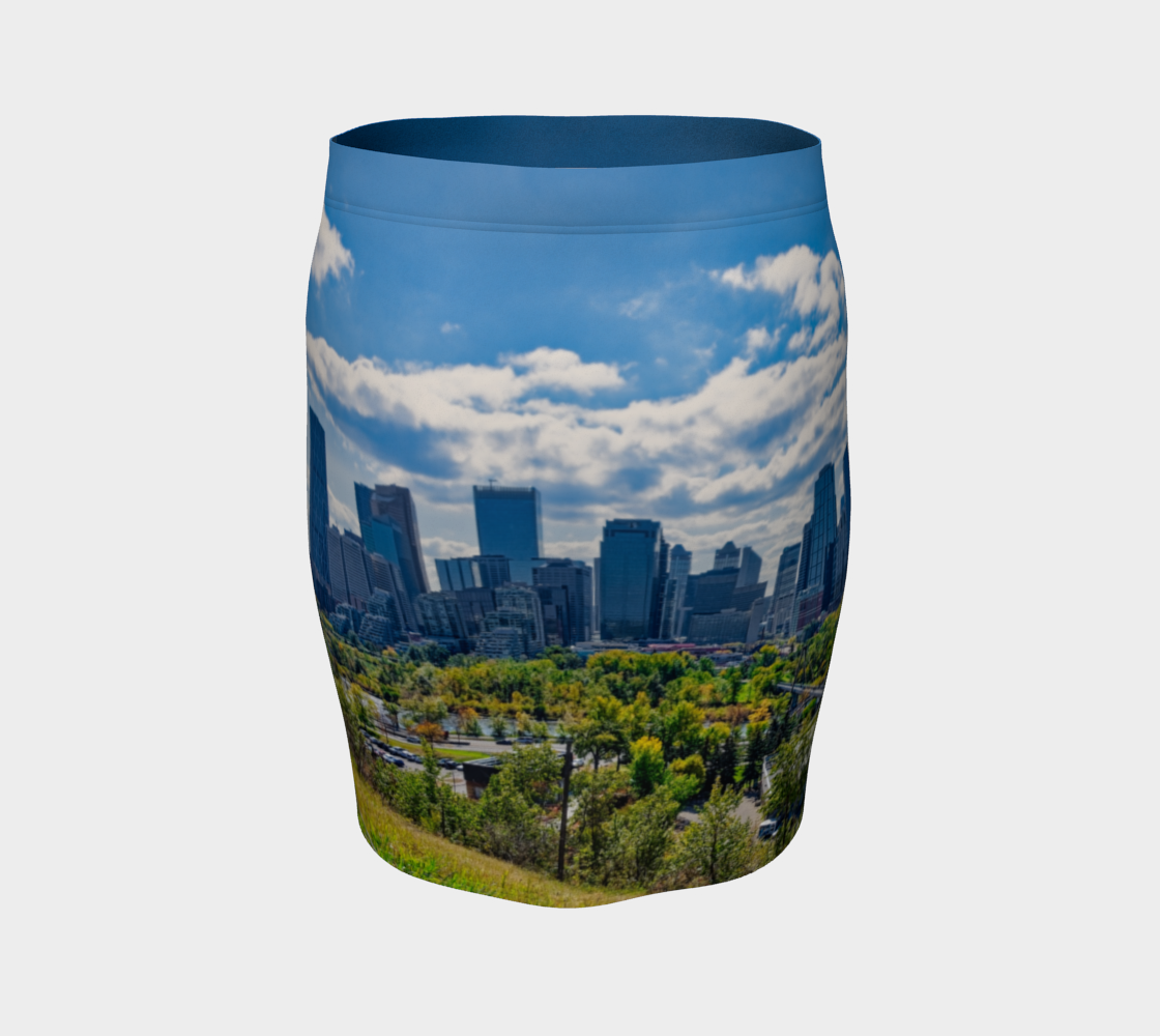 Women's Fitted Skirt - Downtown Calgary McHugh Bluff Fall
