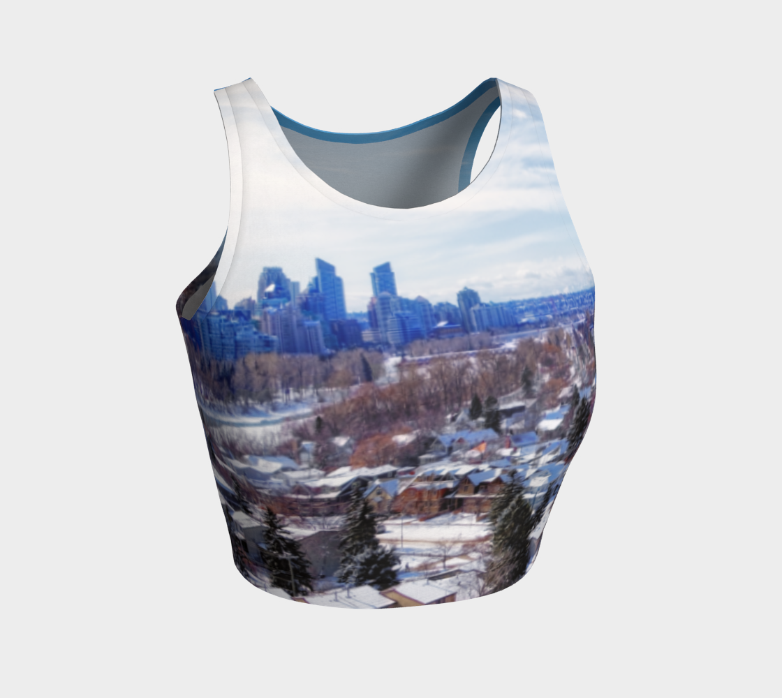 Women's Athletic Crop Top - McHugh Bluff Winter