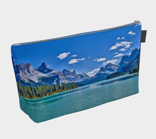 Makeup Bag - Maligne Lake Spirit Island HDR