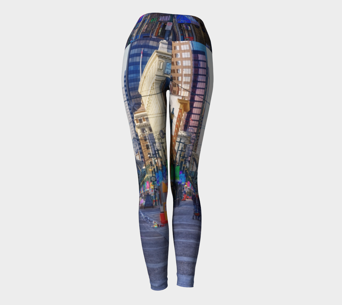 Women's Yoga Leggings - Downtown Calgary Stephen Avenue