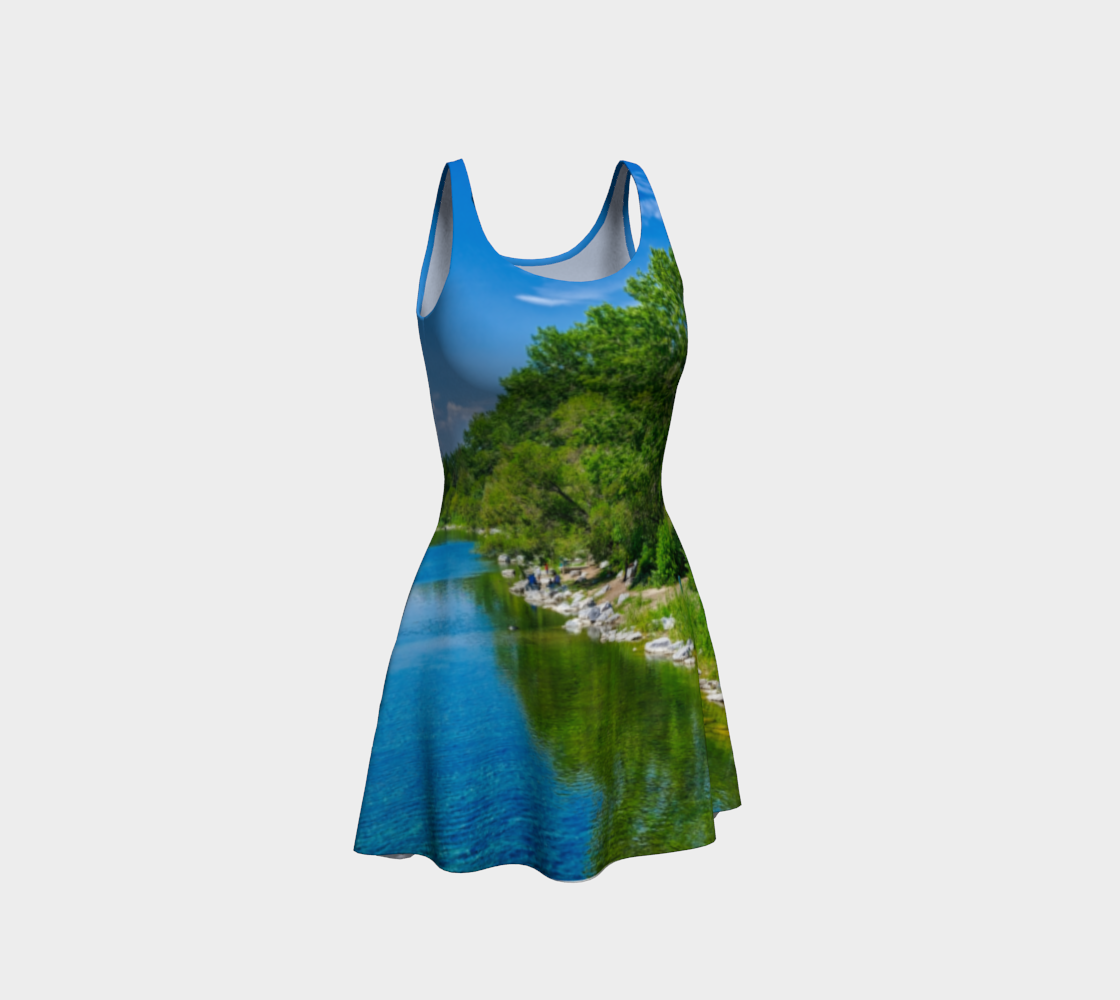 Women's Flare Dress - Bow River South Prince's Island Park HDR