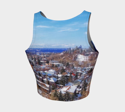 Women's Athletic Crop Top - McHugh Bluff Winter