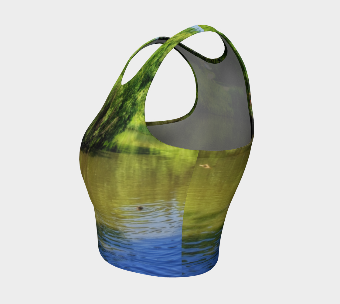 Women's Athletic Crop Top - Confederation Park Pond