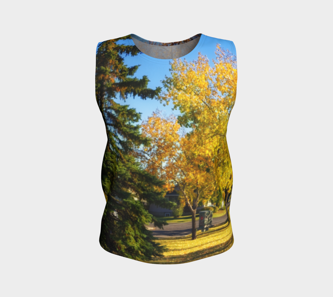 Women's All-Over Loose Regular Tank Top - Calgary in the Fall