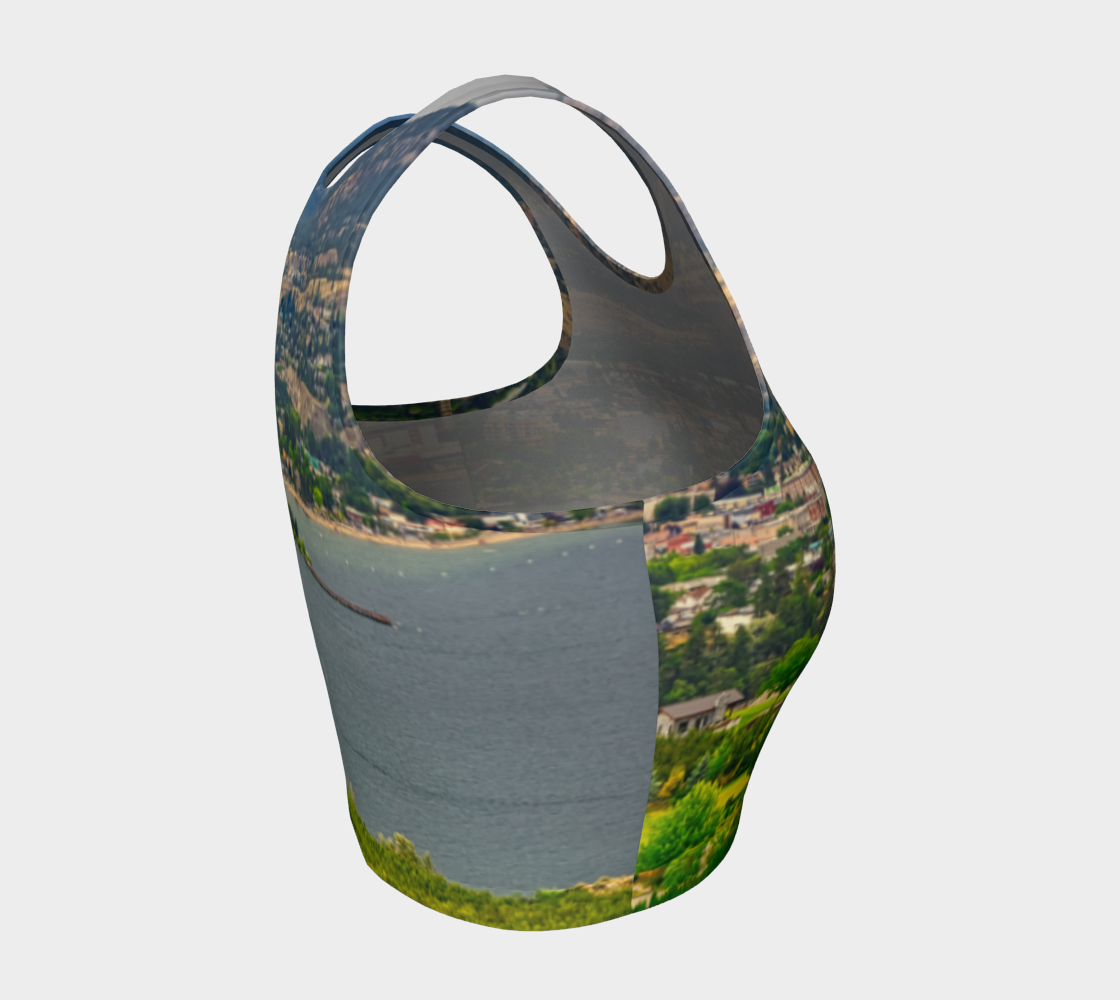 Women's Athletic Crop Top - Penticton Munson Mountain