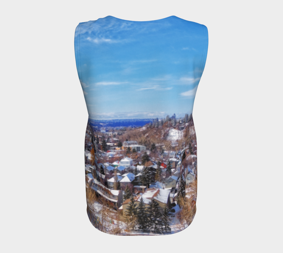 Women's All-Over Loose Long Tank Top - McHugh Bluff Winter