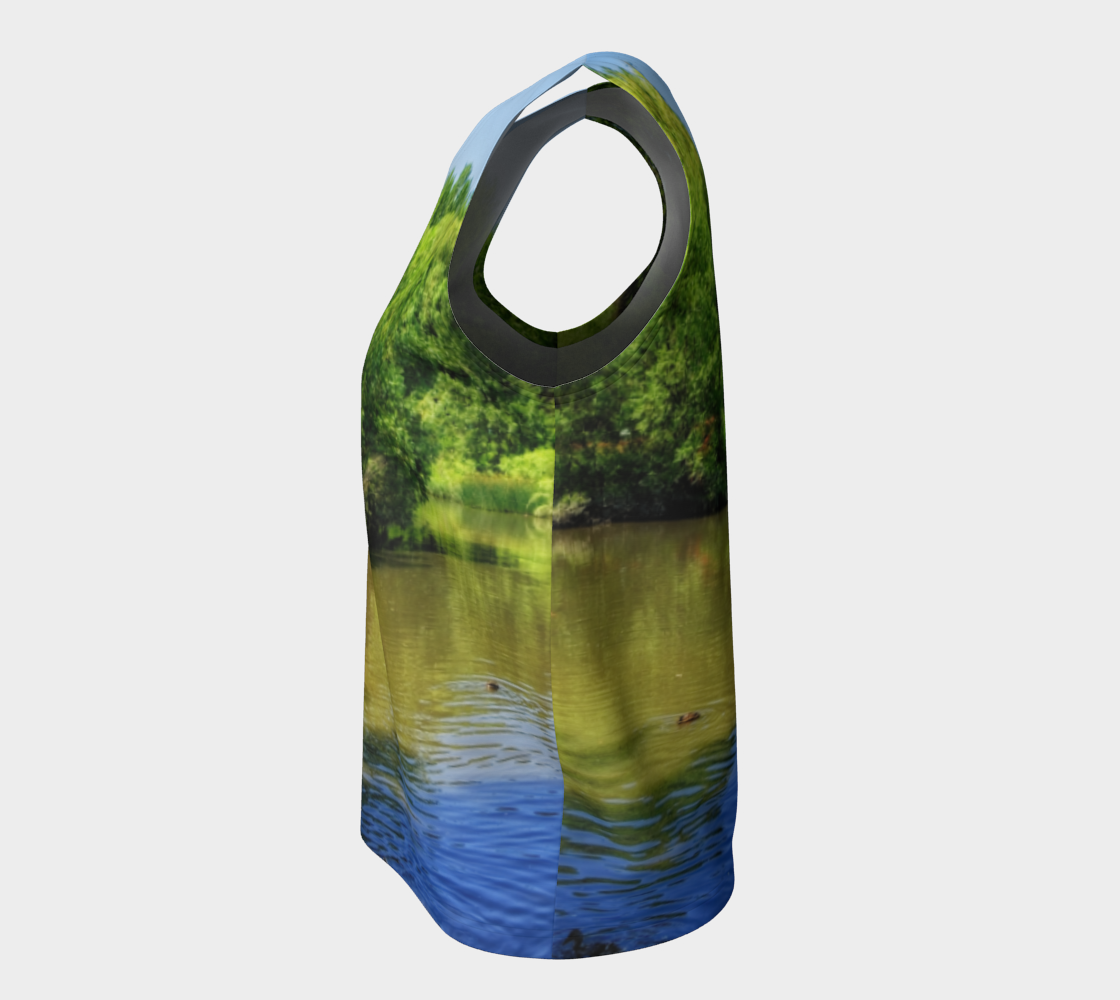 Women's All-Over Loose Regular Tank Top - Confederation Park Pond