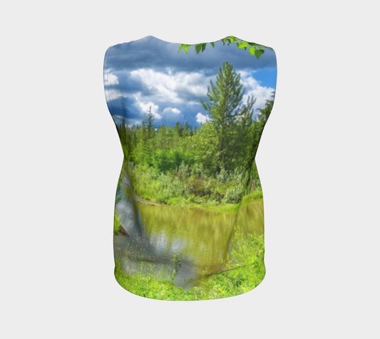 Women's All-Over Loose Regular Tank Top - Fish Creek Park Votier's Flats
