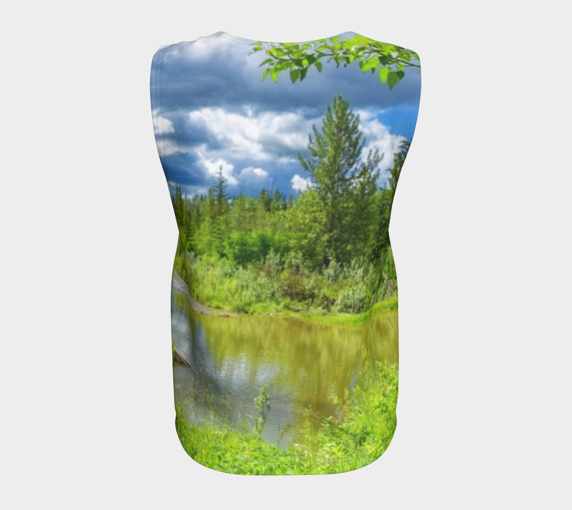 Women's All-Over Loose Regular Tank Top - Fish Creek Park Votier's Flats