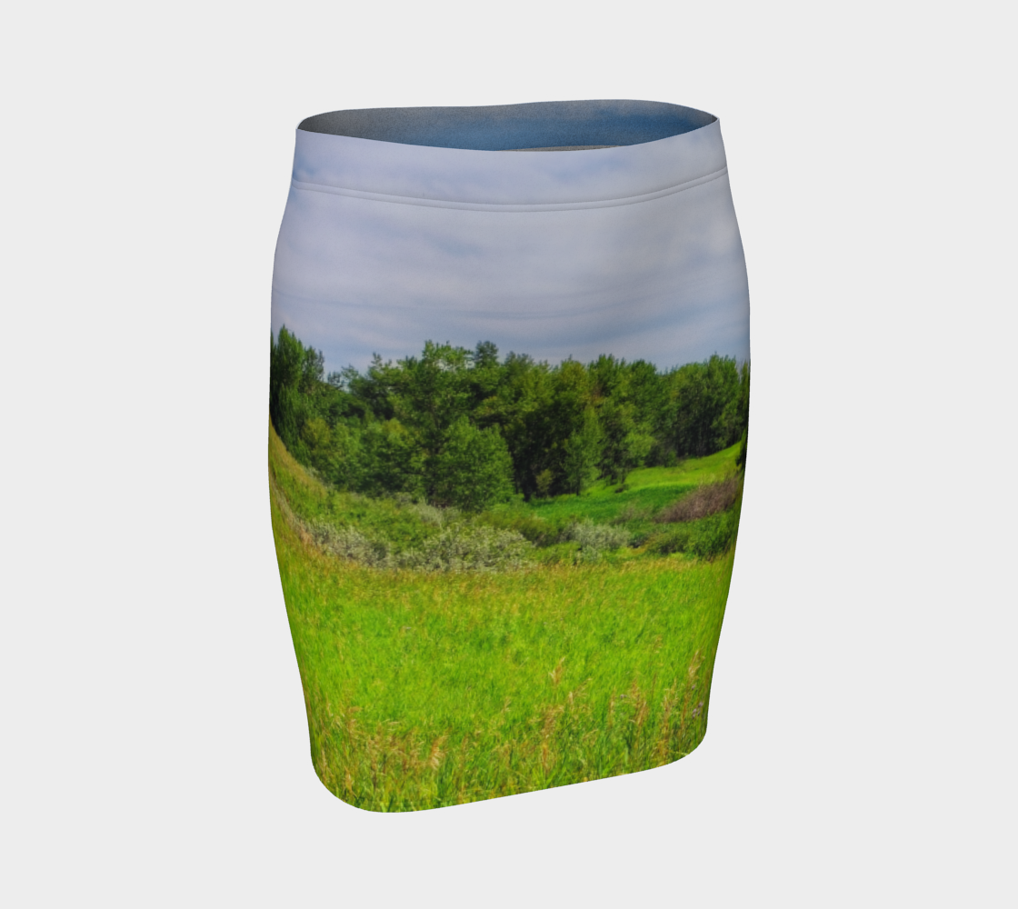 Women's Fitted Skirt - Fish Creek Park Votier's Flats Meadow
