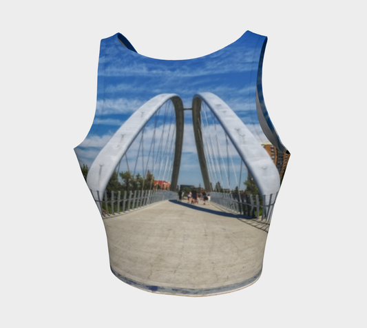 Women's Athletic Crop Top - George C. King Bridge
