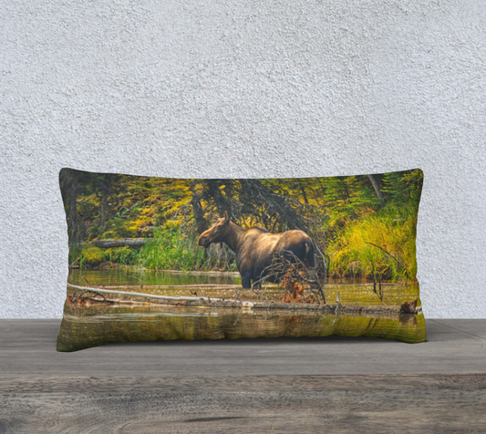 24x12 Pillow Case - Moose Lake Moose