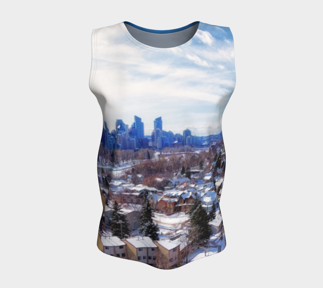 Women's All-Over Loose Regular Tank Top - McHugh Bluff Winter