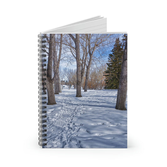 Ruled Line Spiral Notebook - Confederation Park Winter HDR