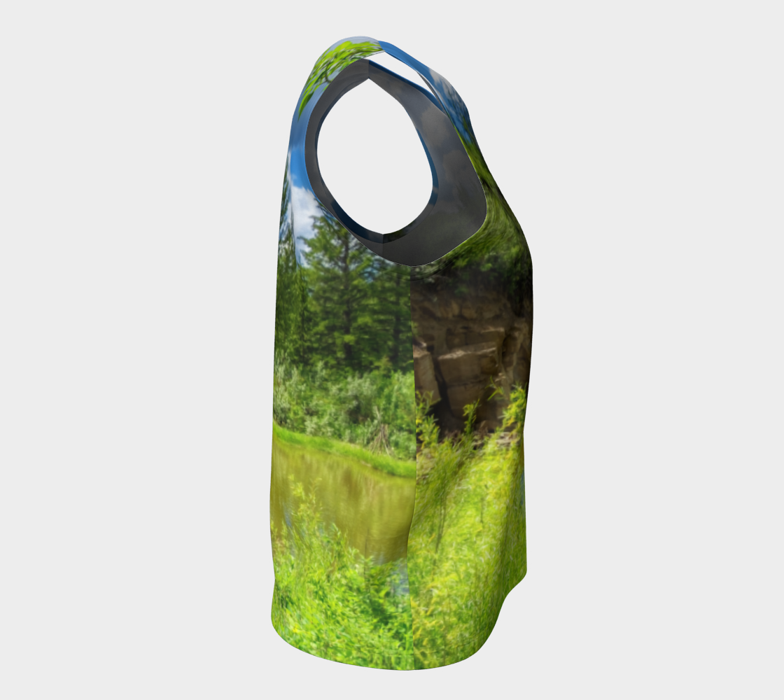 Women's All-Over Loose Regular Tank Top - Fish Creek Park Votier's Flats
