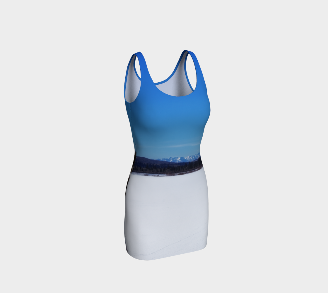 Bodycon Dress - Glenmore Reservoir Winter