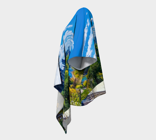 Draped Kimono - Bow River Peace Bridge McHugh Bluff Fall HDR