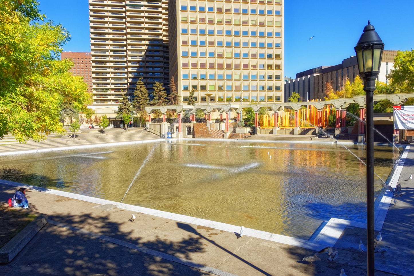 Olympic Plaza Fall Colours 2 Digital Download