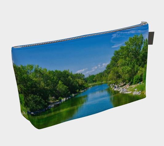 Makeup Bag - Bow River South Prince's Island Park HDR