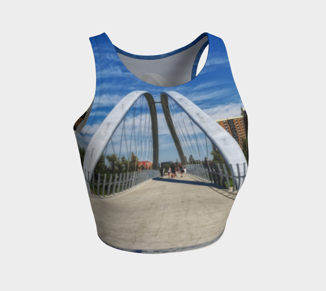 Women's Athletic Crop Top - George C. King Bridge