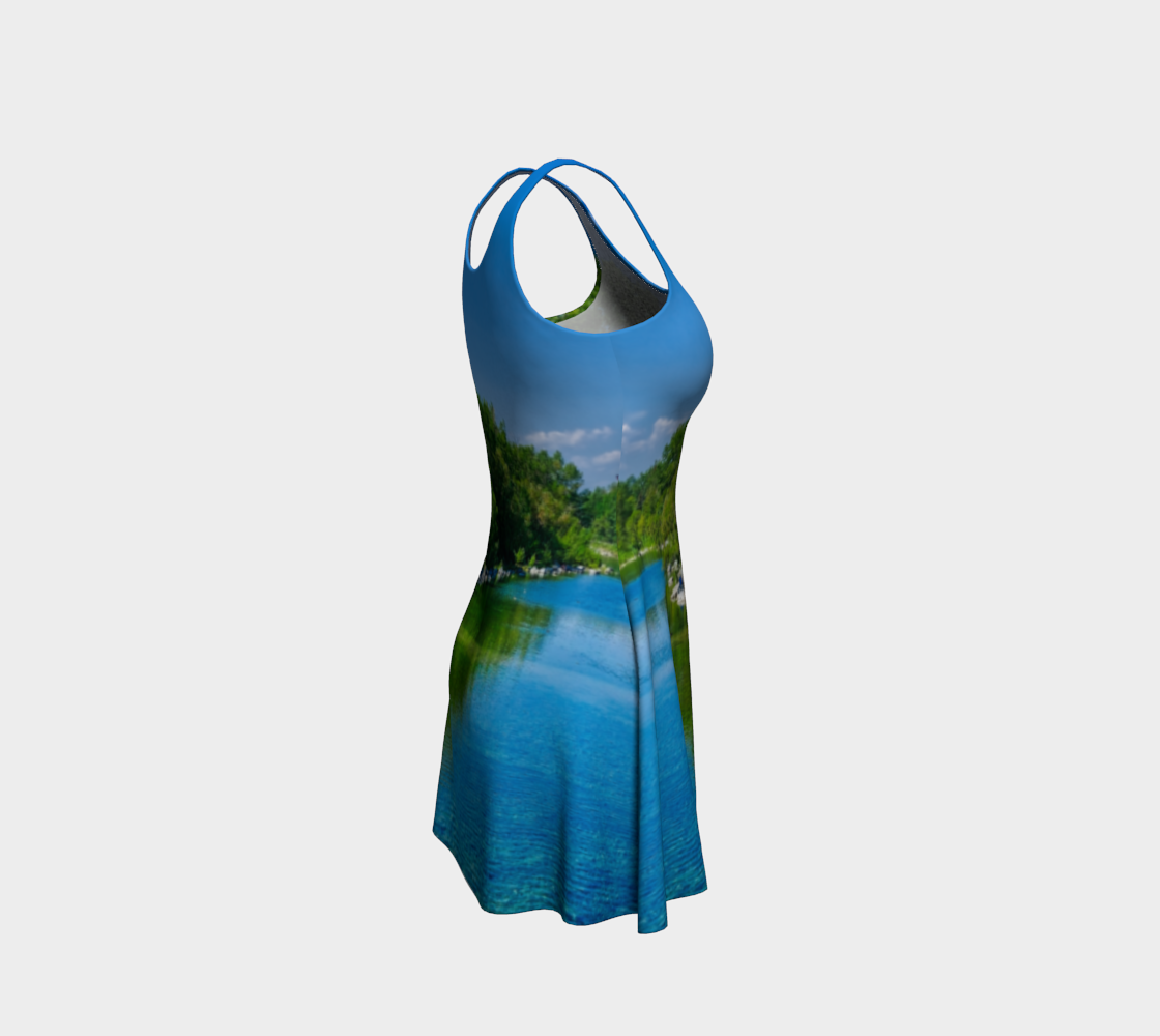 Women's Flare Dress - Bow River South Prince's Island Park HDR