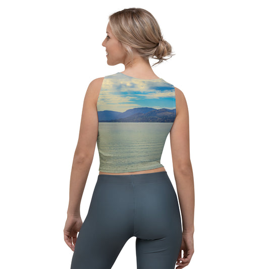 All-Over Crop Top - Penticton Skaha Lake