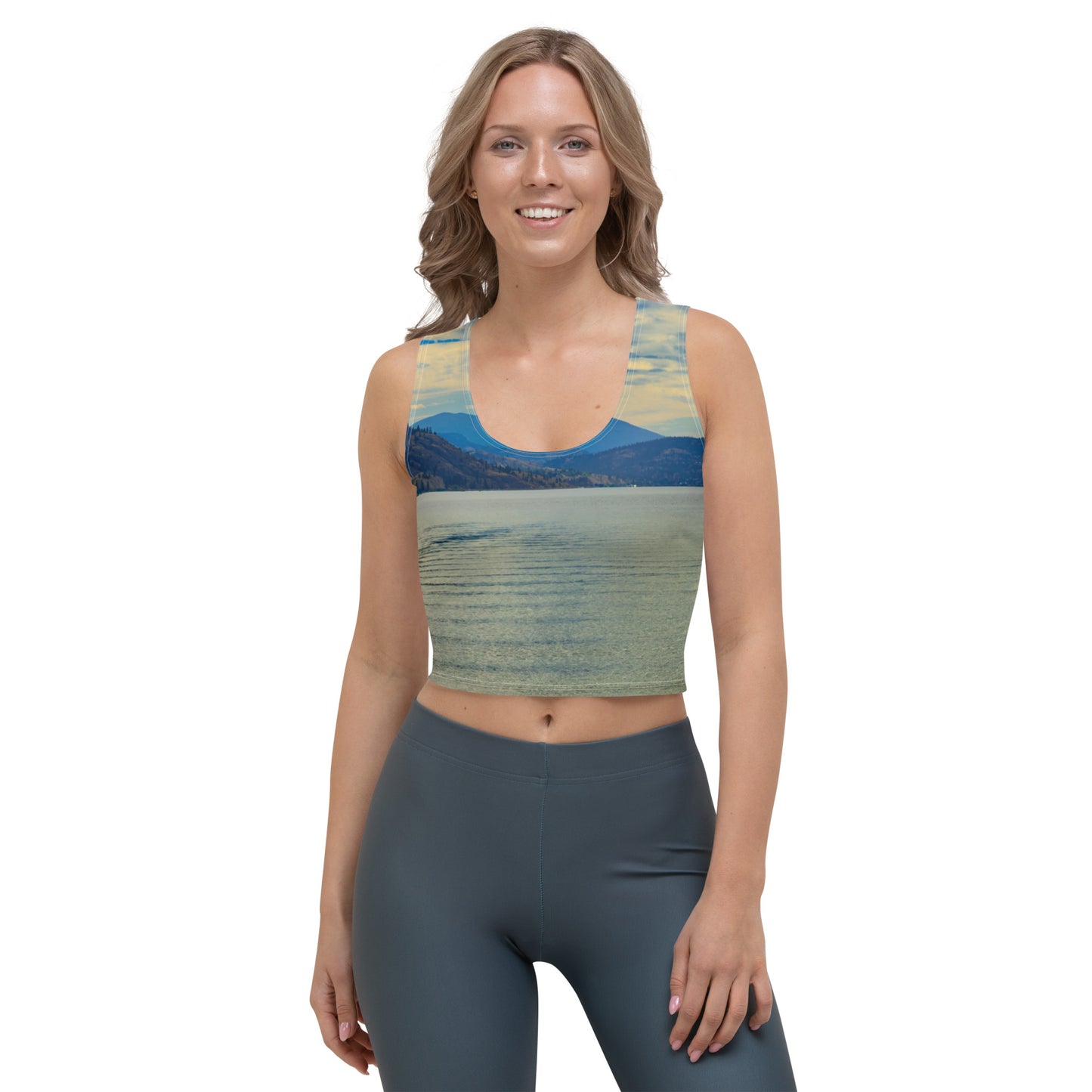 All-Over Crop Top - Penticton Skaha Lake