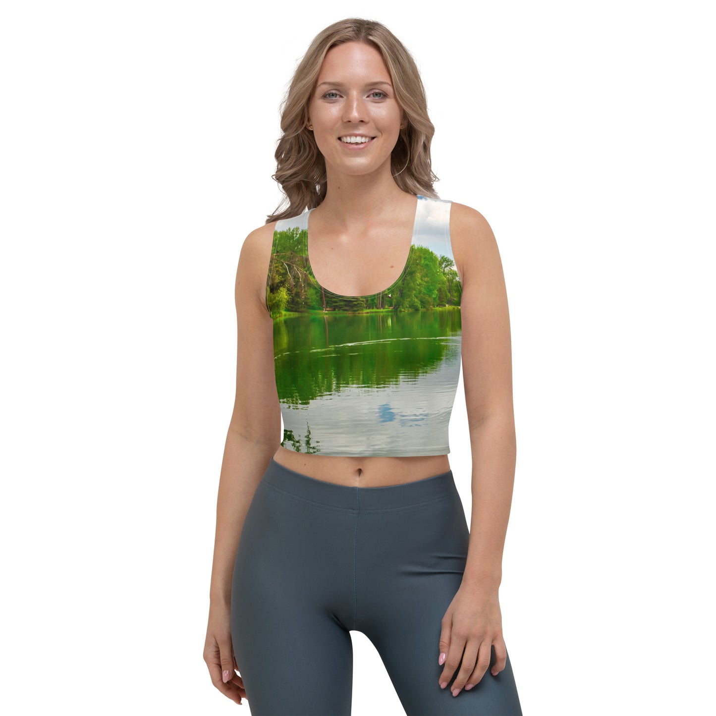 All-Over Crop Top - Bowness Park Lagoon