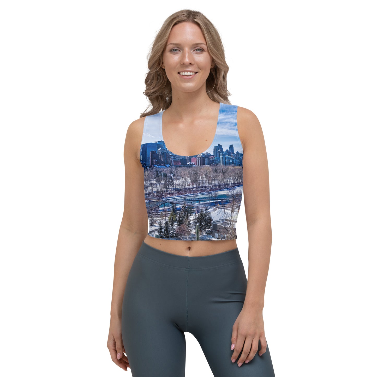 All-Over Crop Top - McHugh Bluff Winter HDR