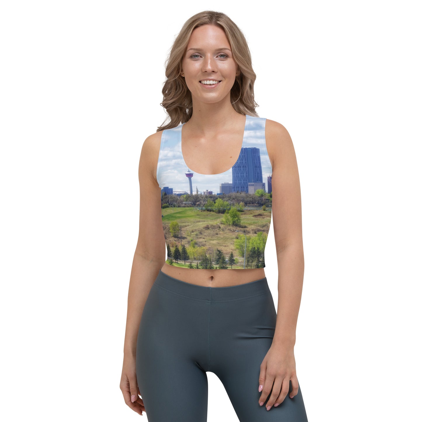 All-Over Crop Top - Downtown Calgary Vista Heights Hill