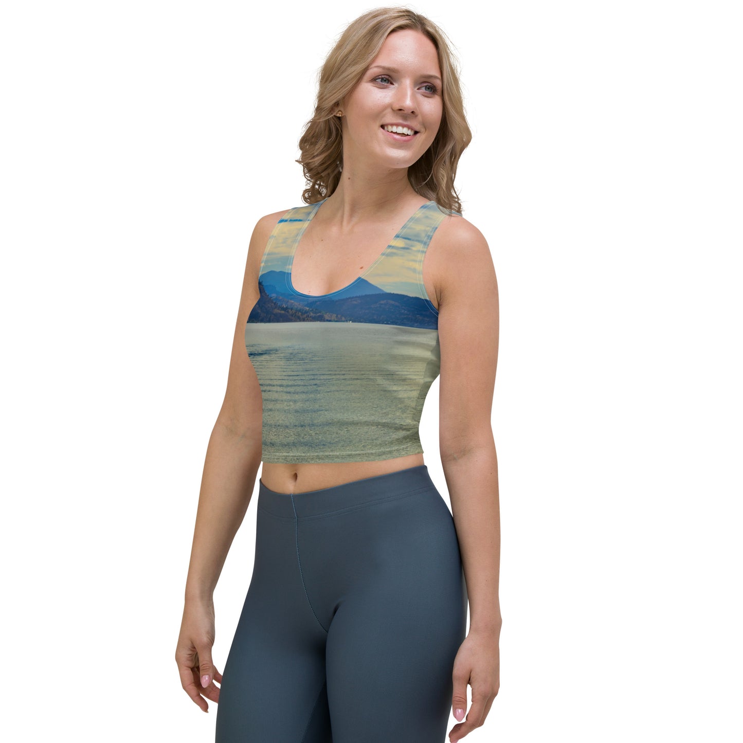 All-Over Crop Top - Penticton Skaha Lake