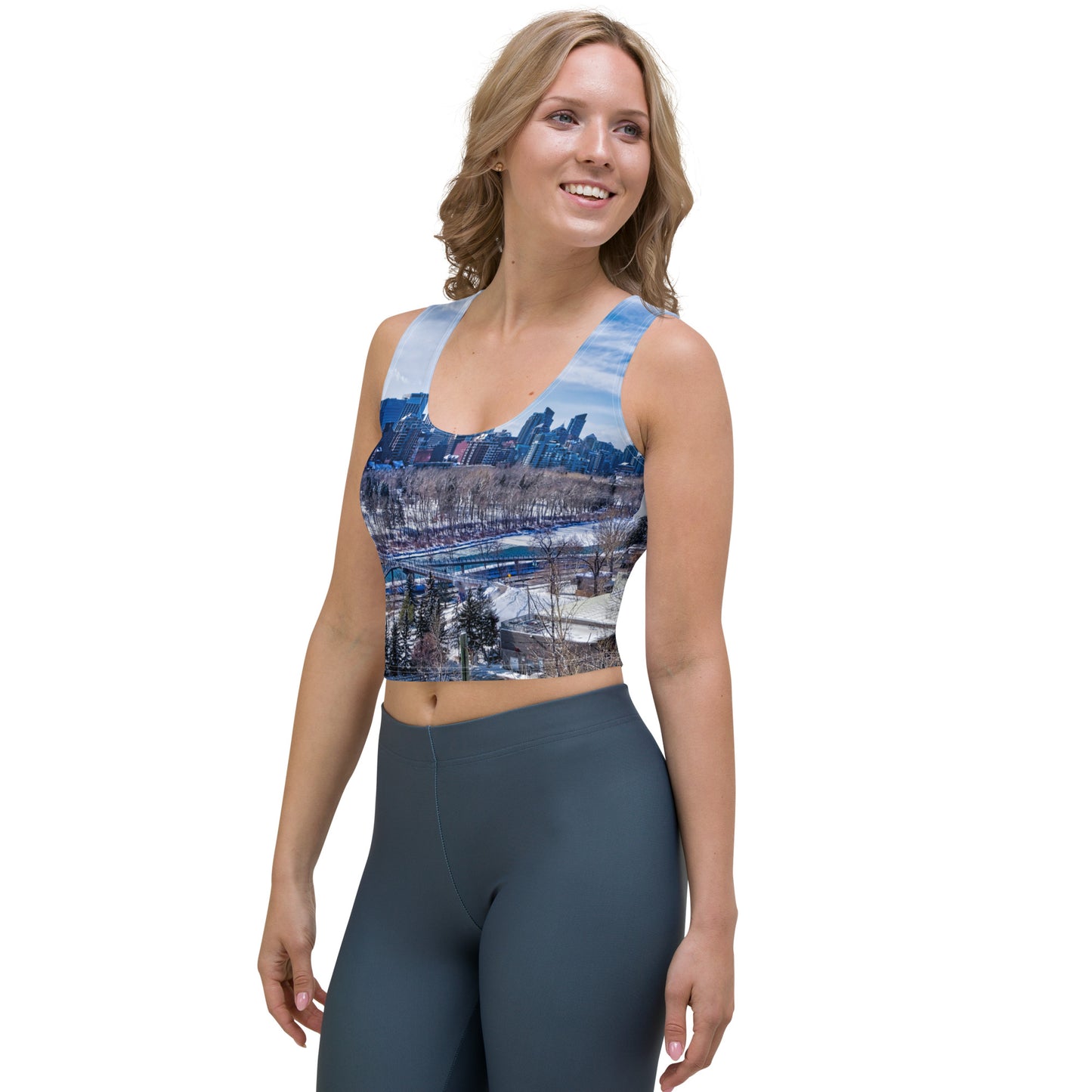 All-Over Crop Top - McHugh Bluff Winter HDR