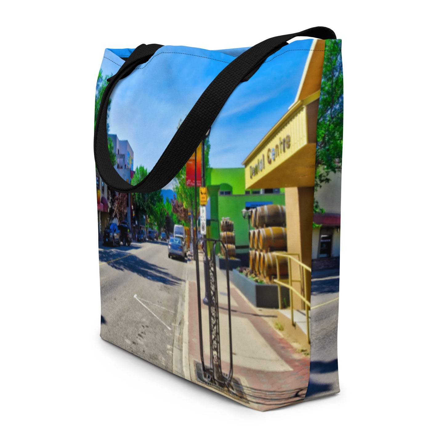 All-Over Print Large Tote Bag - Penticton Front Street HDR