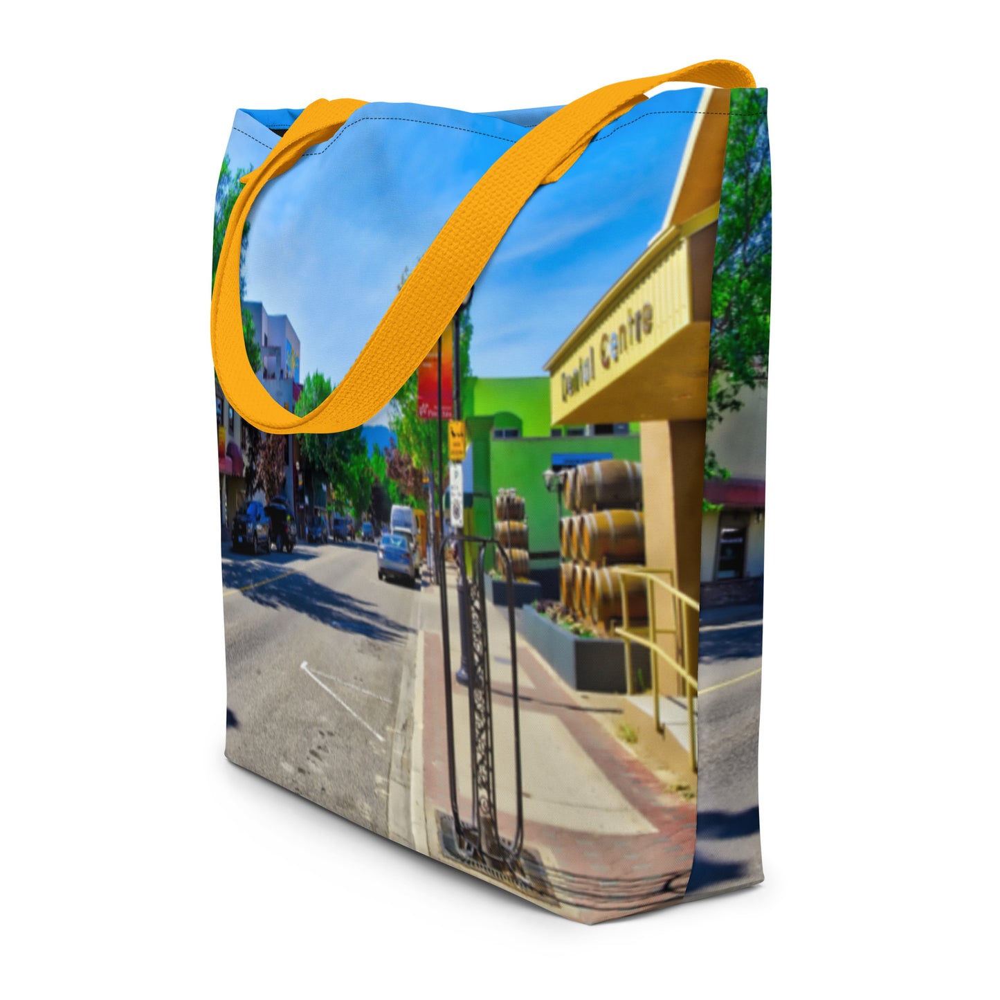 All-Over Print Large Tote Bag - Penticton Front Street HDR