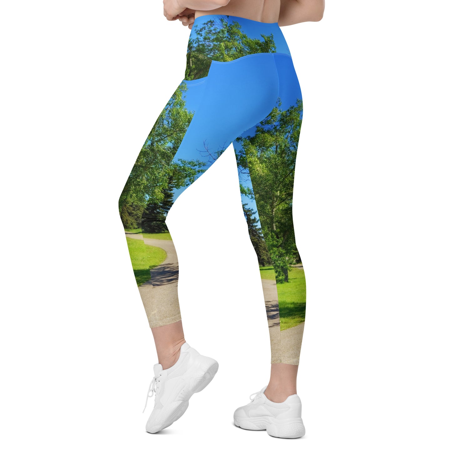 Women's Leggings with Pockets - Calgary in the Summer