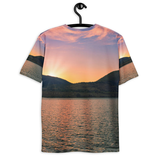 Men's All-Over T-Shirt - Penticton Okanagan Lake Sunset