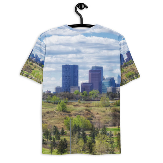 Men's All-Over T-Shirt - Downtown Calgary Skyline Vista Heights