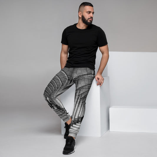 Men's Joggers - Downtown Calgary Hudson's Bay Sidewalk Black and White
