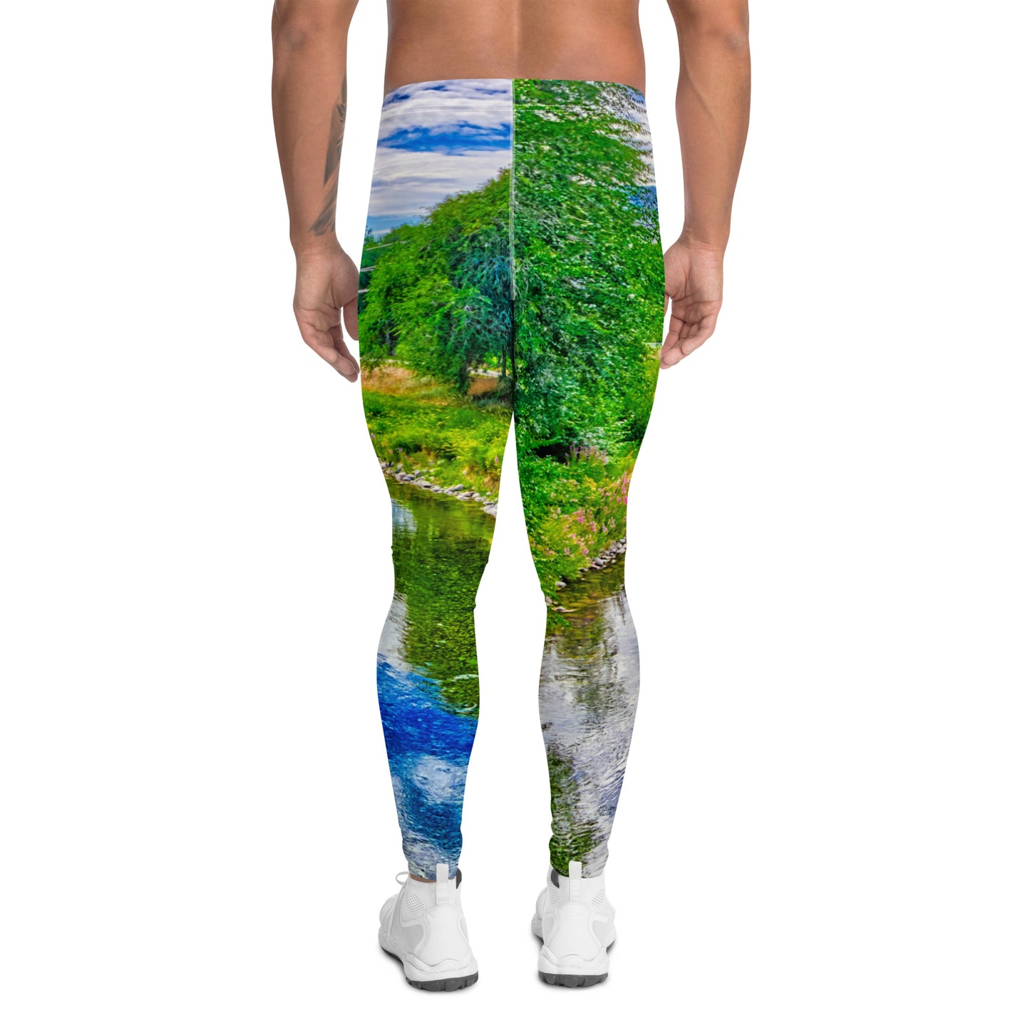 Men's Leggings - Penticton Okanagan River Channel HDR