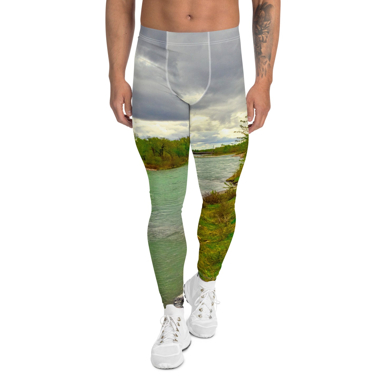 Men's Leggings - Calgary Bow River East Village