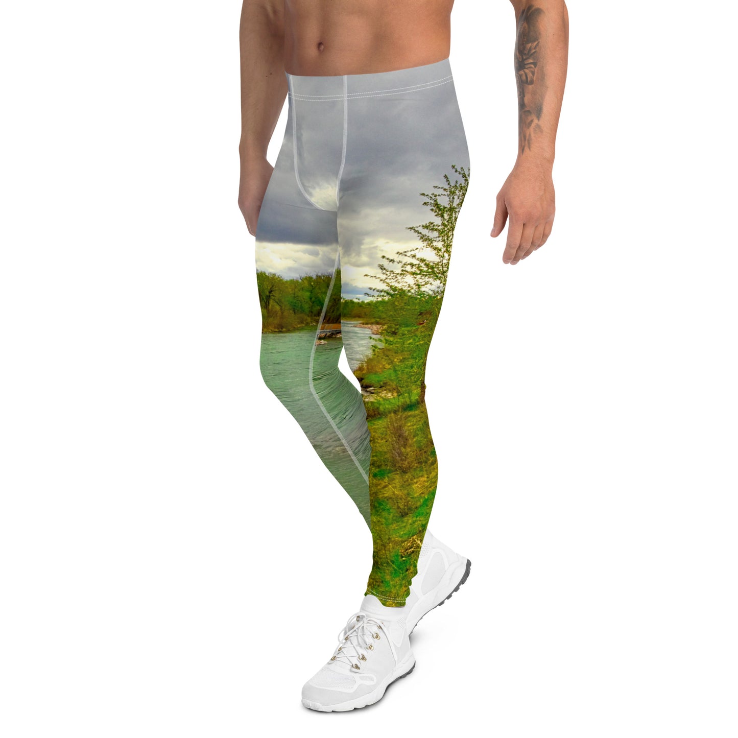 Men's Leggings - Calgary Bow River East Village