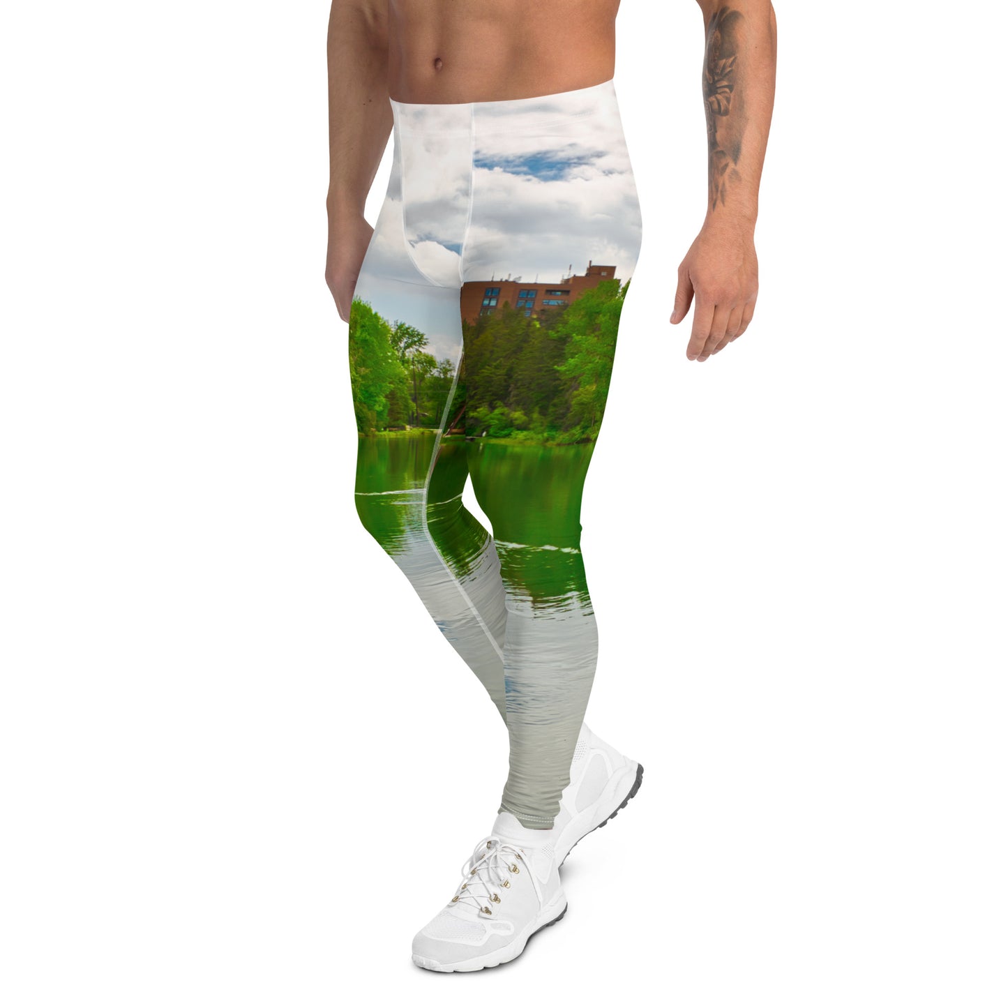 Men's Leggings - Bowness Park Lagoon