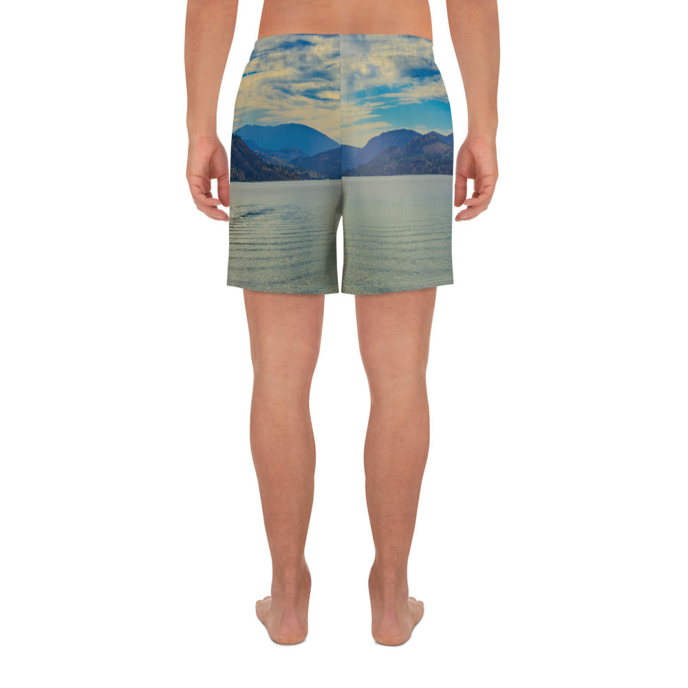Men's Recycled Athletic Shorts - Penticton Skaha Lake