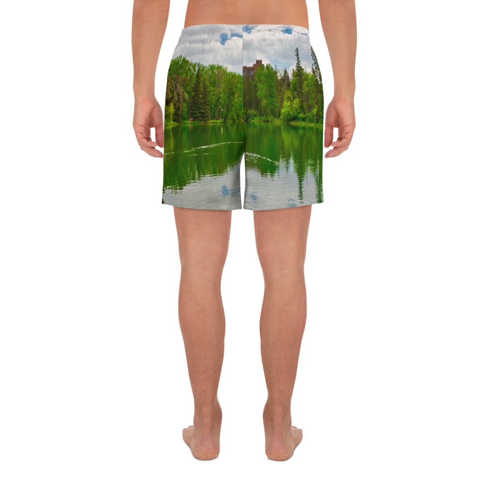 Men's Recycled Athletic Shorts - Bowness Park Lagoon
