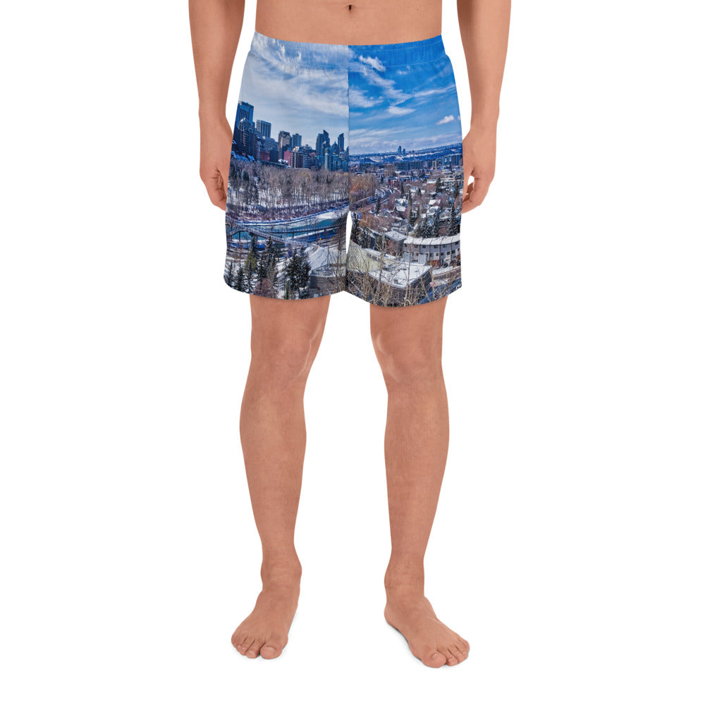 Men's Recycled Athletic Shorts - McHugh Bluff Winter HDR