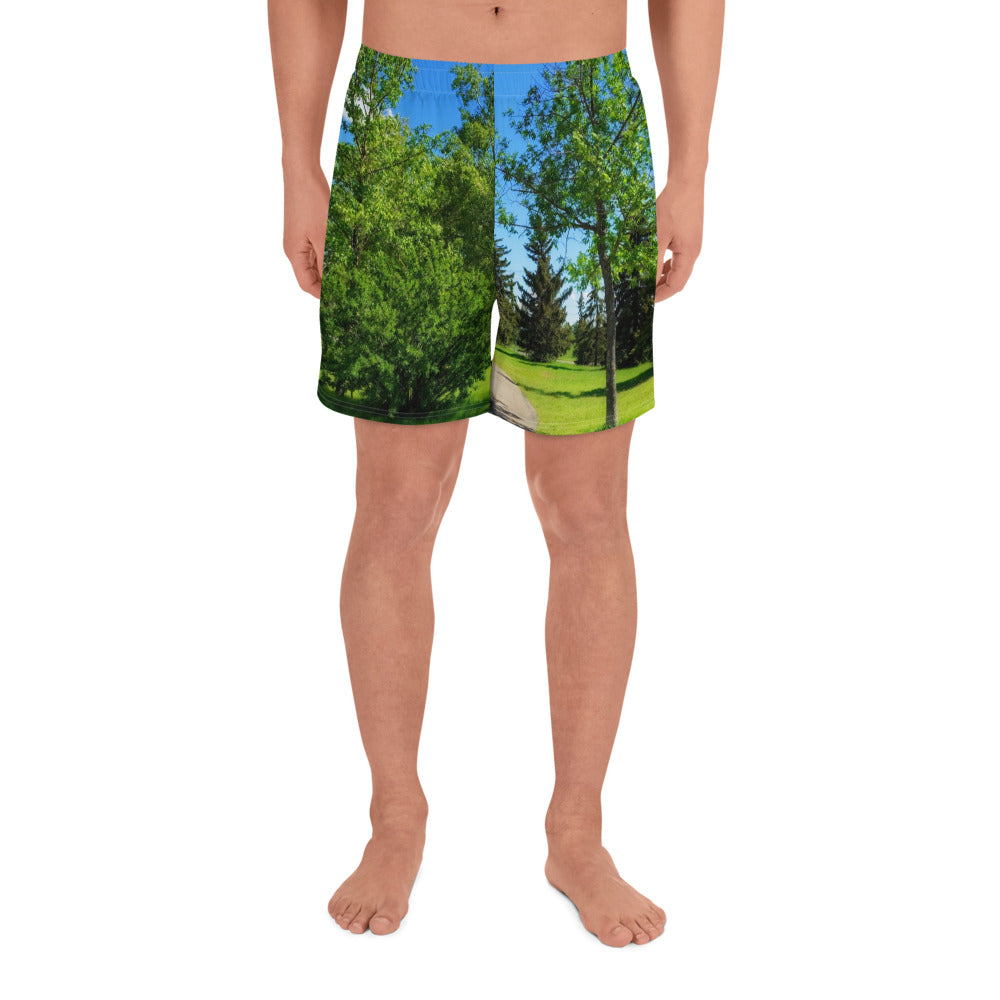 Men's Recycled Athletic Shorts - Calgary in the Summer