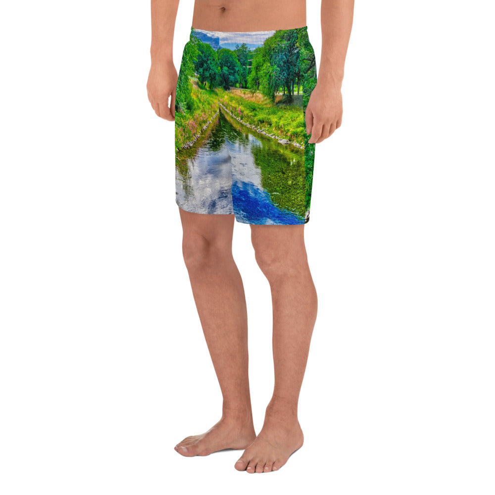 Men's Recycled Athletic Shorts - Penticton Okanagan River Channel HDR