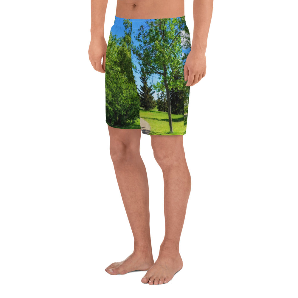 Men's Recycled Athletic Shorts - Calgary in the Summer