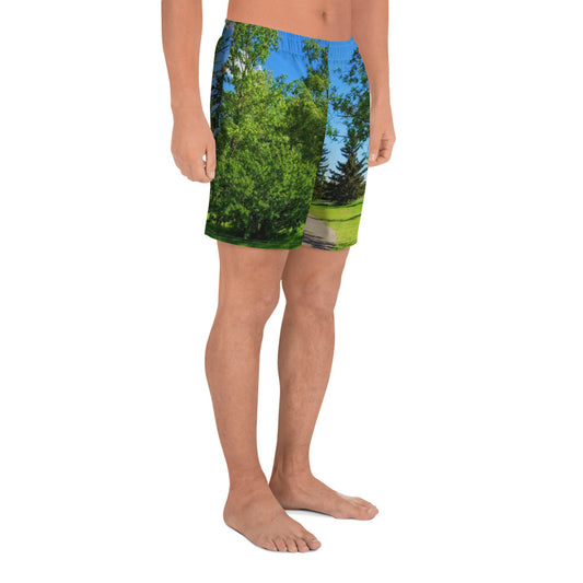 Men's Recycled Athletic Shorts - Calgary in the Summer
